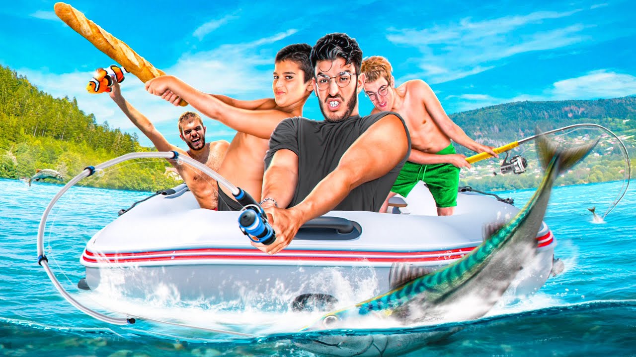 QUI EST LE MEILLEUR P&Ecirc;CHEUR DE LA FAMILLE ?! Nadim a perdu sa claquette dans la mer..
