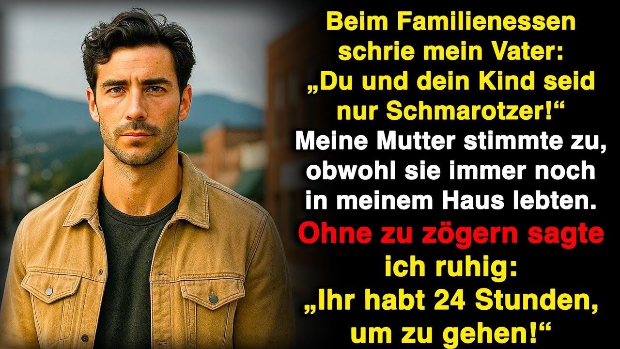 Meine Eltern schrien: „Du und dein Kind seid Schmarotzer!“ Ich lächelte und warf sie raus.