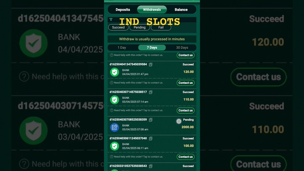 😱ind slots withdrawal pending problam 😱slobv#video #viralvideo #gaming #trending