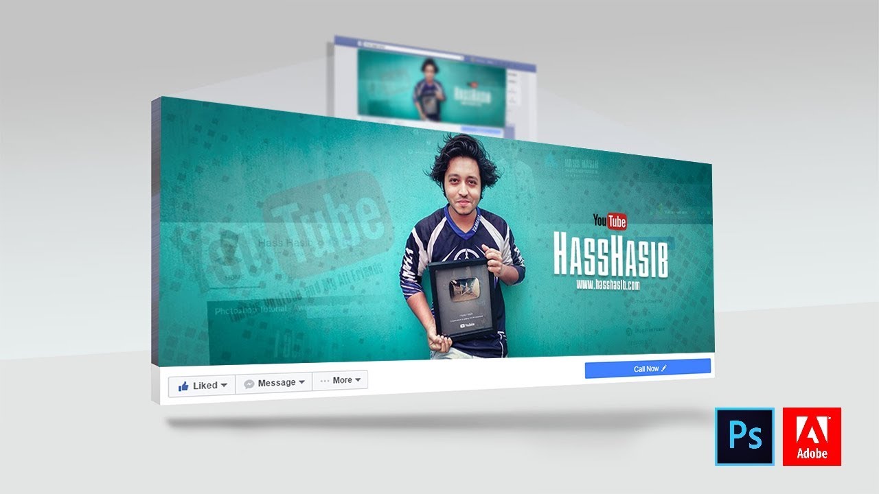 How to design a Facebook cover in Photoshop | Photoshop tutorial