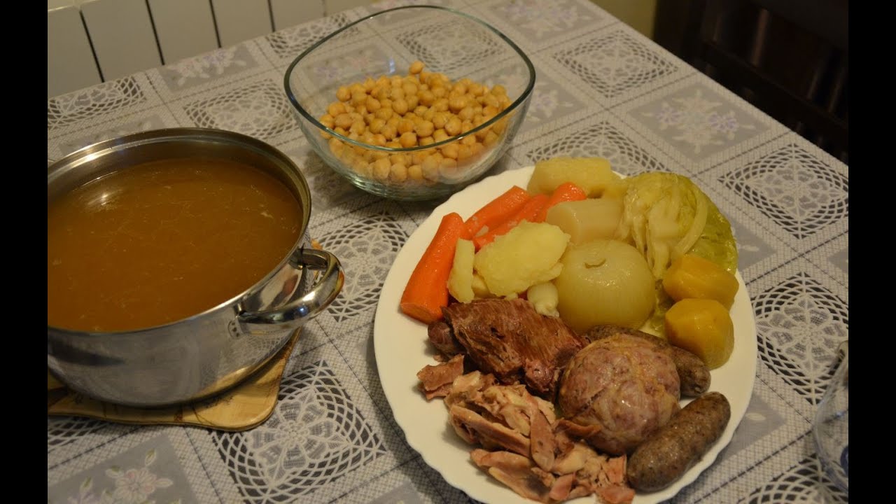 Косидо мадриленьо в скороварке. Испанская кухня