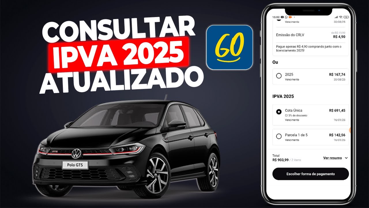 COMO CONSULTAR O VALOR DO IPVA 2025 DO SEU VEICULO!