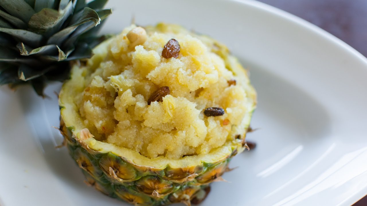 Pineapple Kesari bath | ಪೈನಾಪಲ್ ಕೇಸರಿ | ಅನಾನಾಸ್ ಕೇಸರಿ | pineapple suji halva