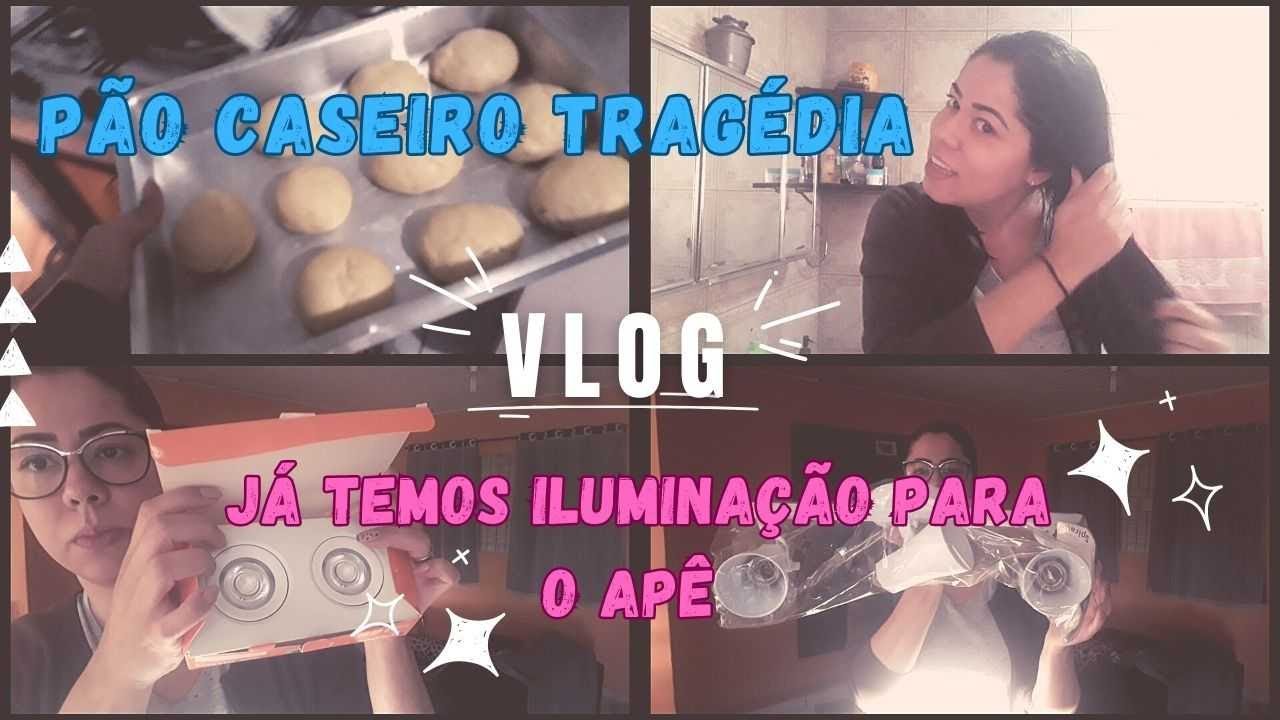 VLOG:Receita de pão caseiro que deu 😱🤣| Mostrando iluminação do apartamento|Fiz umectaçao no cabelo