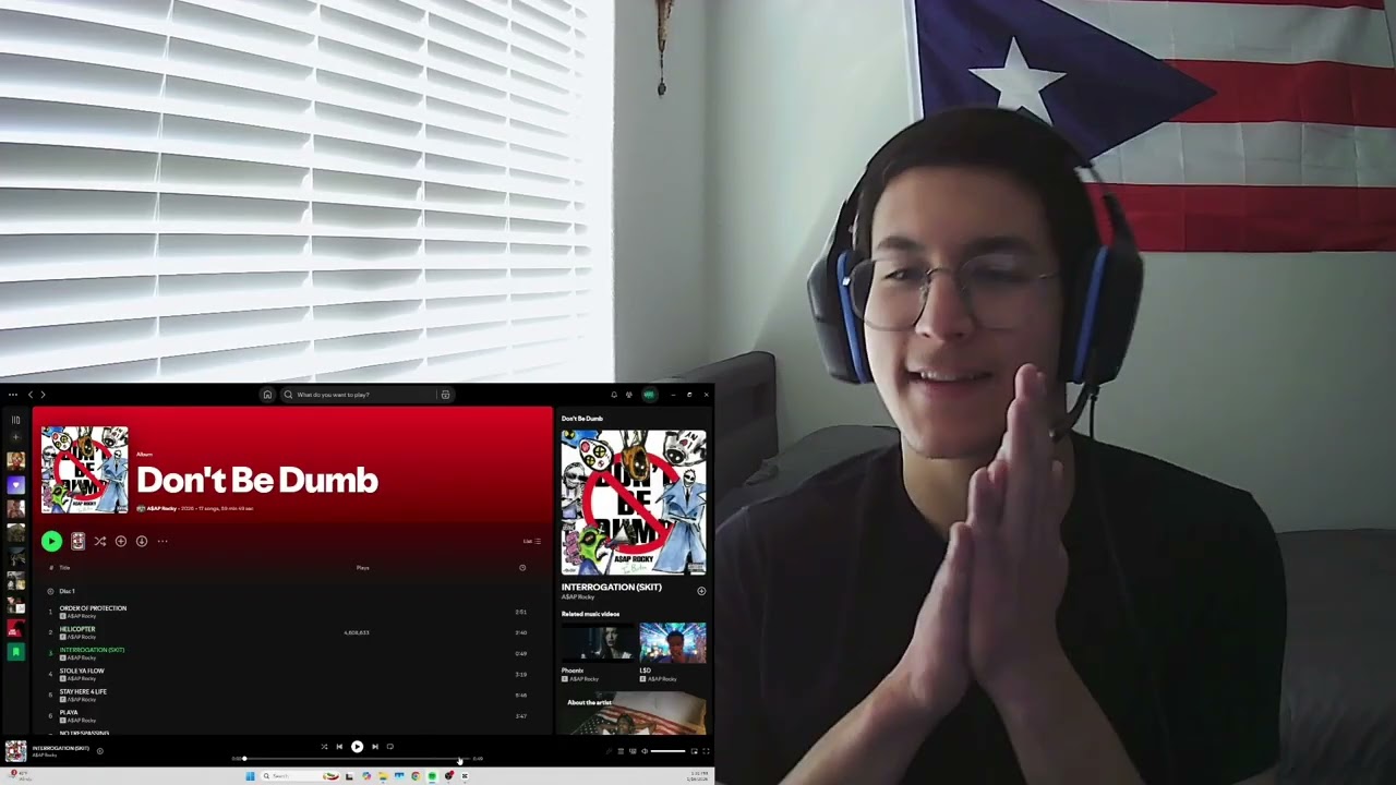 listen to Don't Be Dumb with me.