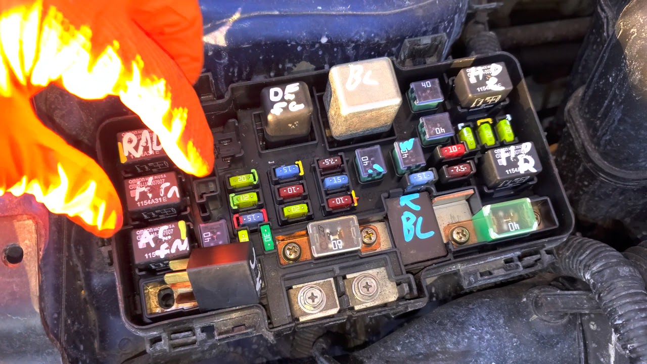 2004 Honda Civic AC Fuses, AC Relay Location