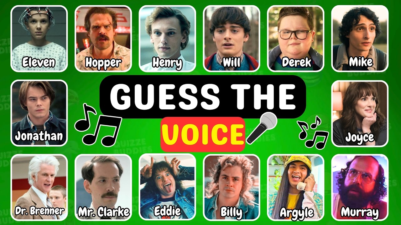 Only Experts Can Guess These Stranger Things Voices | Guess The Stranger Things Voices Part 3 🎙️🩸 ⭐