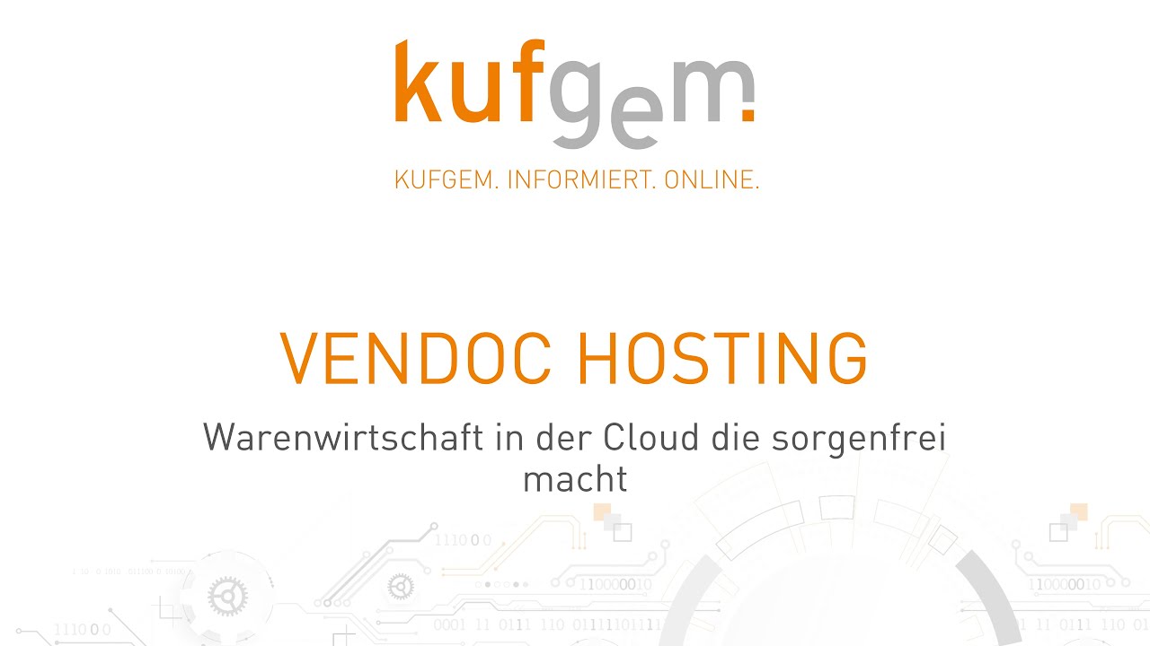 Warenwirtschaft - Software aus der Cloud - VenDoc Hosting macht sorgenfrei