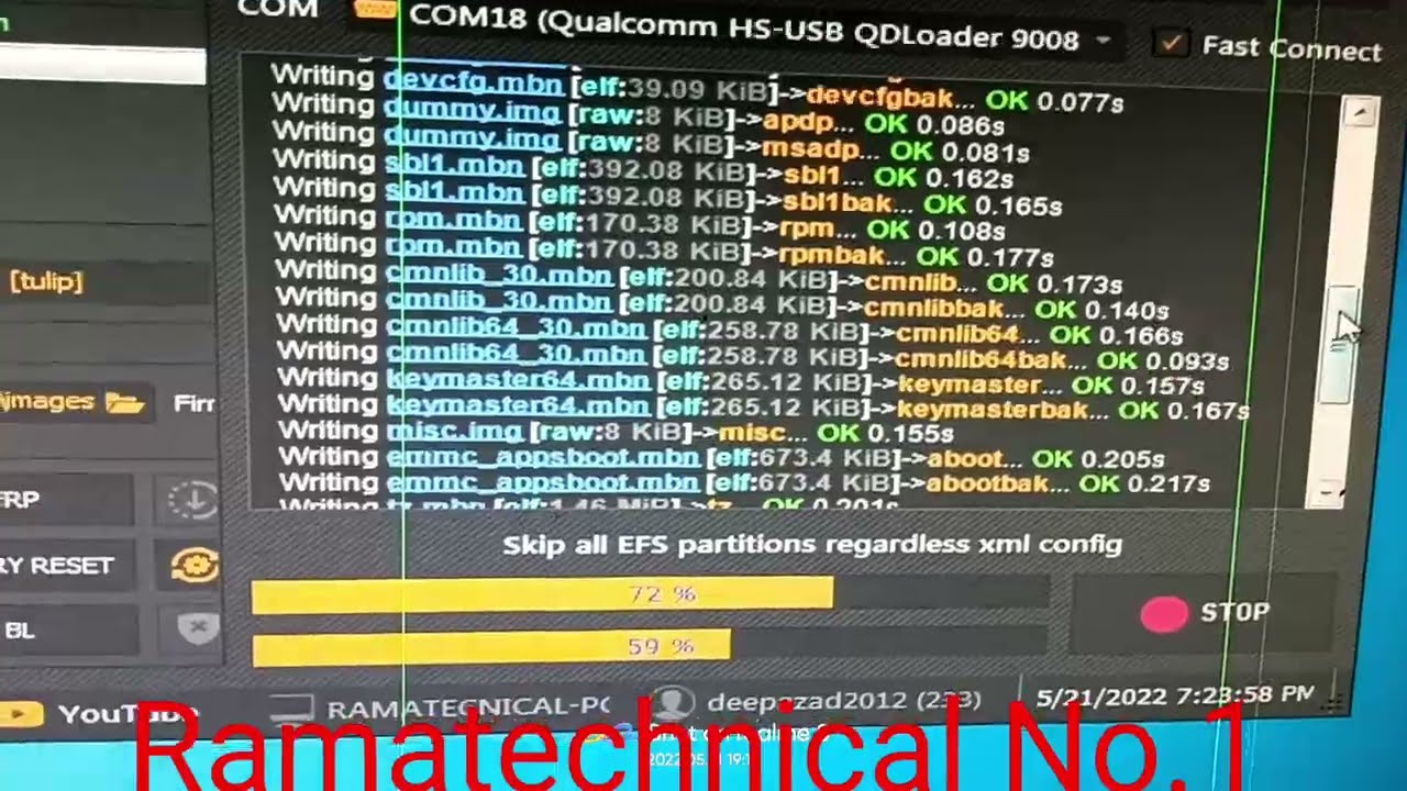 Mi Redmi note 6pro logo  hang automatic flash unlock tools
