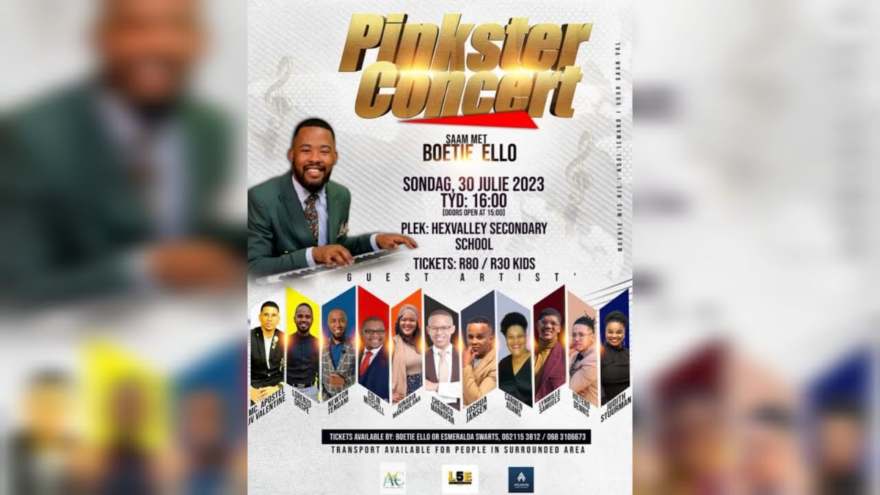 Pinkster Concert saam met Boetie Ello                 (D'angelo Swarts' Pinkster Sangaand)