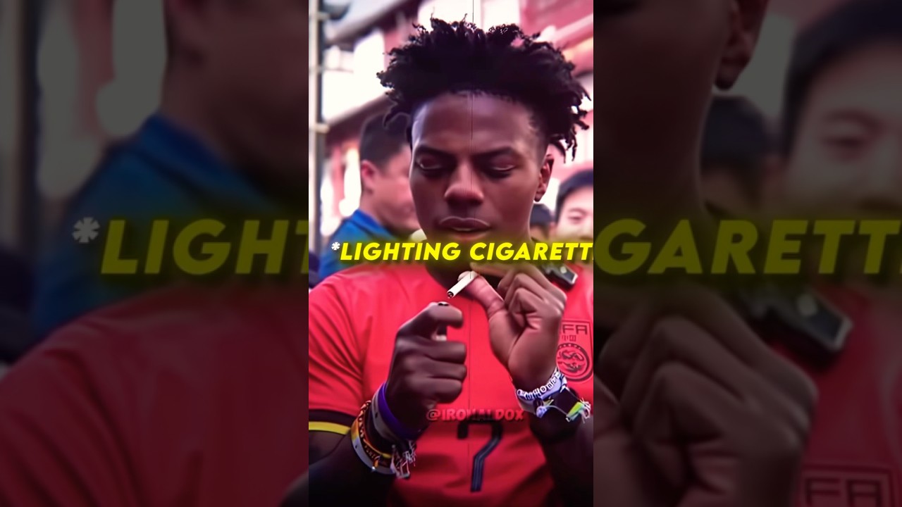 Ishowspeed trying cigarette for the first time 