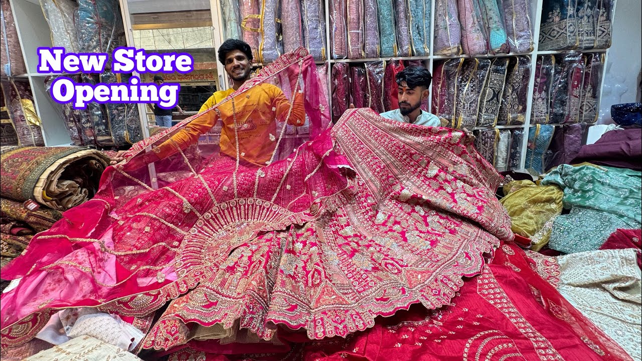 Partywear & Wedding Lehengas @ Chickpet Bangalore Online Shopping & Courier Avl #lehenga #sale 