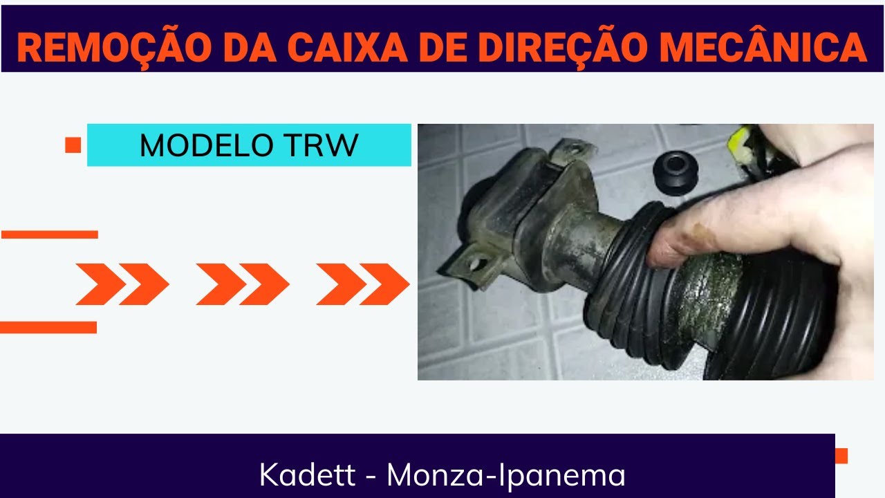 Direção mecânica Kadett e Monza: Dica soltar a junta elástica