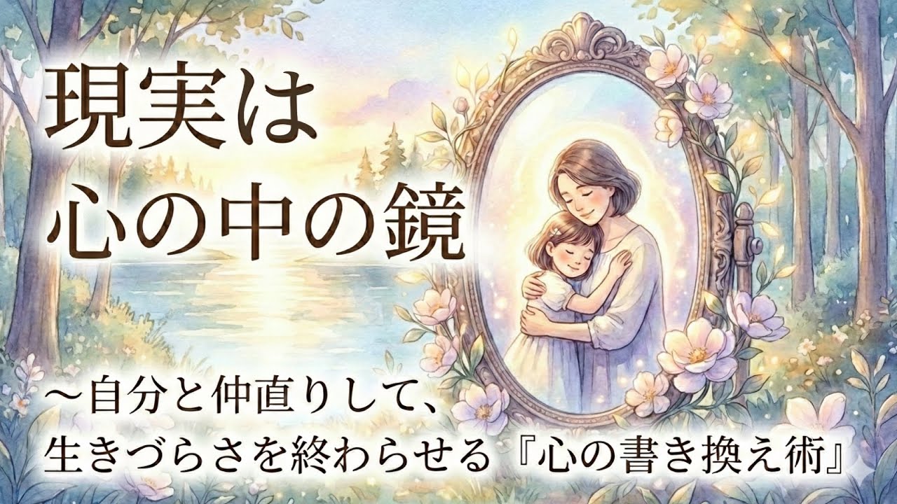 現実は心の中の鏡〜自分と仲直りして、生きづらさを終わらせる『心の書き換え術』