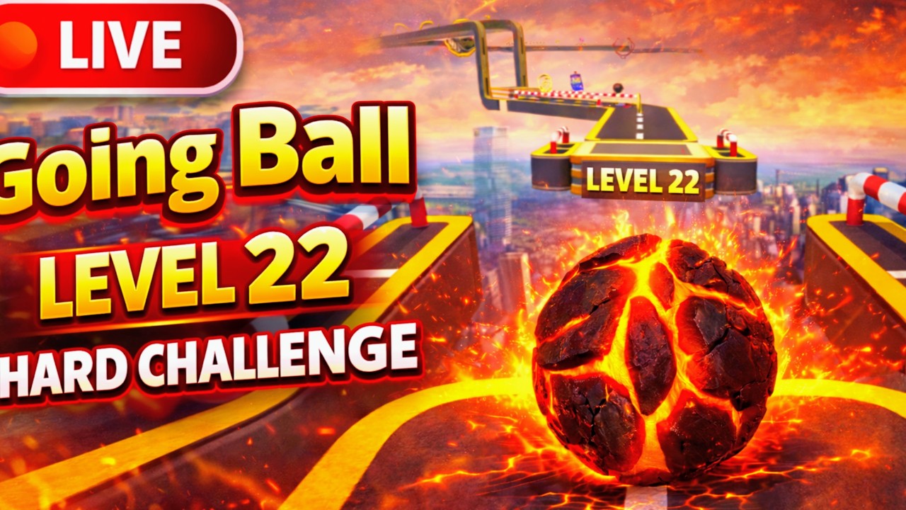 Going Ball Live 🔴 Hard Challenge Super speed ASMR Ball | Day  2