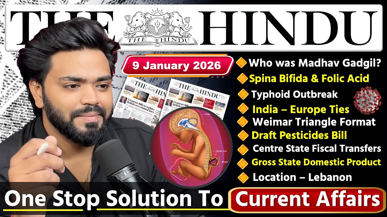 9 January 2026 | The Hindu Newspaper Analysis Today | Editorial Analysis  | Current Affairs Today