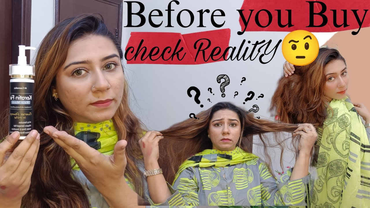 Honest Review of keratin fix hair mask from mcosmetics ||kainat Faisal new products👎👍 #review #hair
