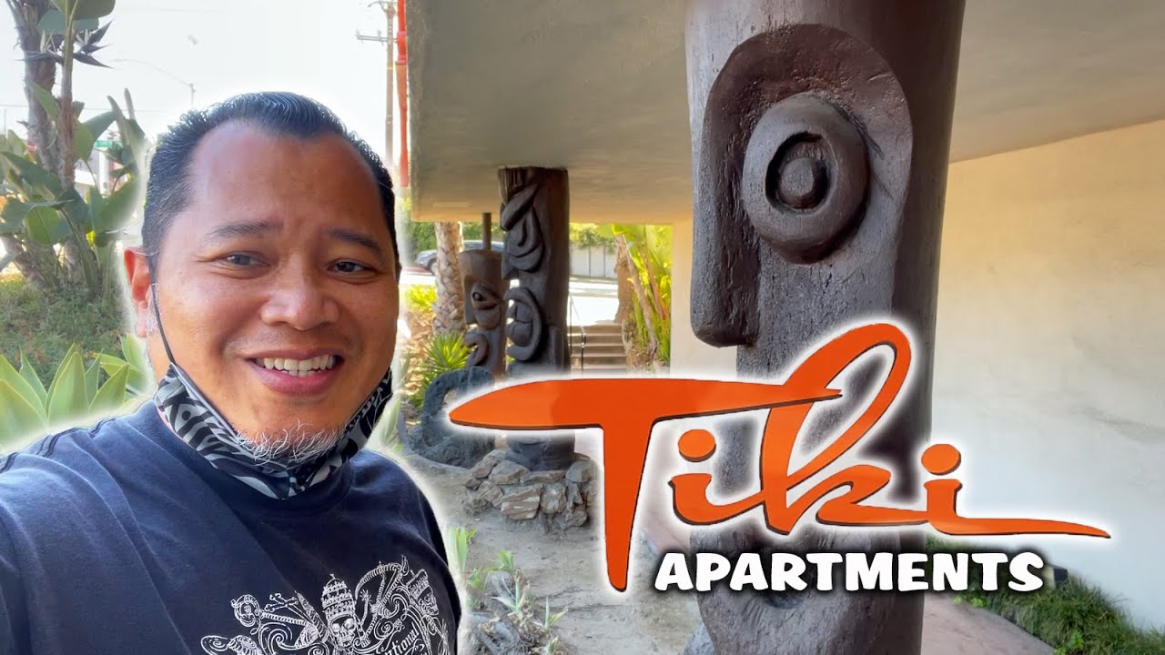 Inside the Desert Oasis Room TIKI OUTING in the South Bay at TIKI APARTMENTS & HALE HAWAII!