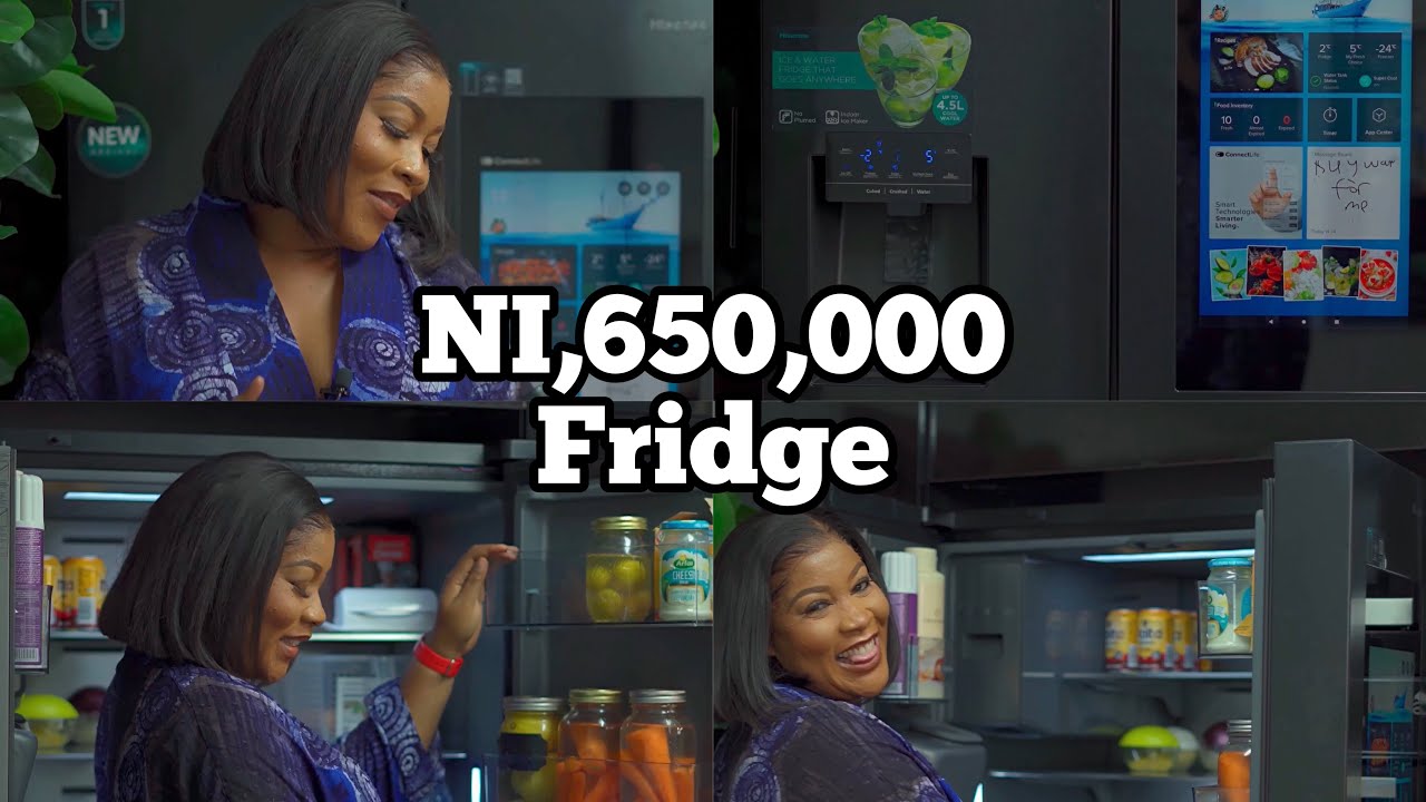 I JUST BOUGHT THE MOST EXPENSIVE SMART FRIDGE IN NIGERIA | HISENSE PURE FLAT SMART FRIDGE!!!!