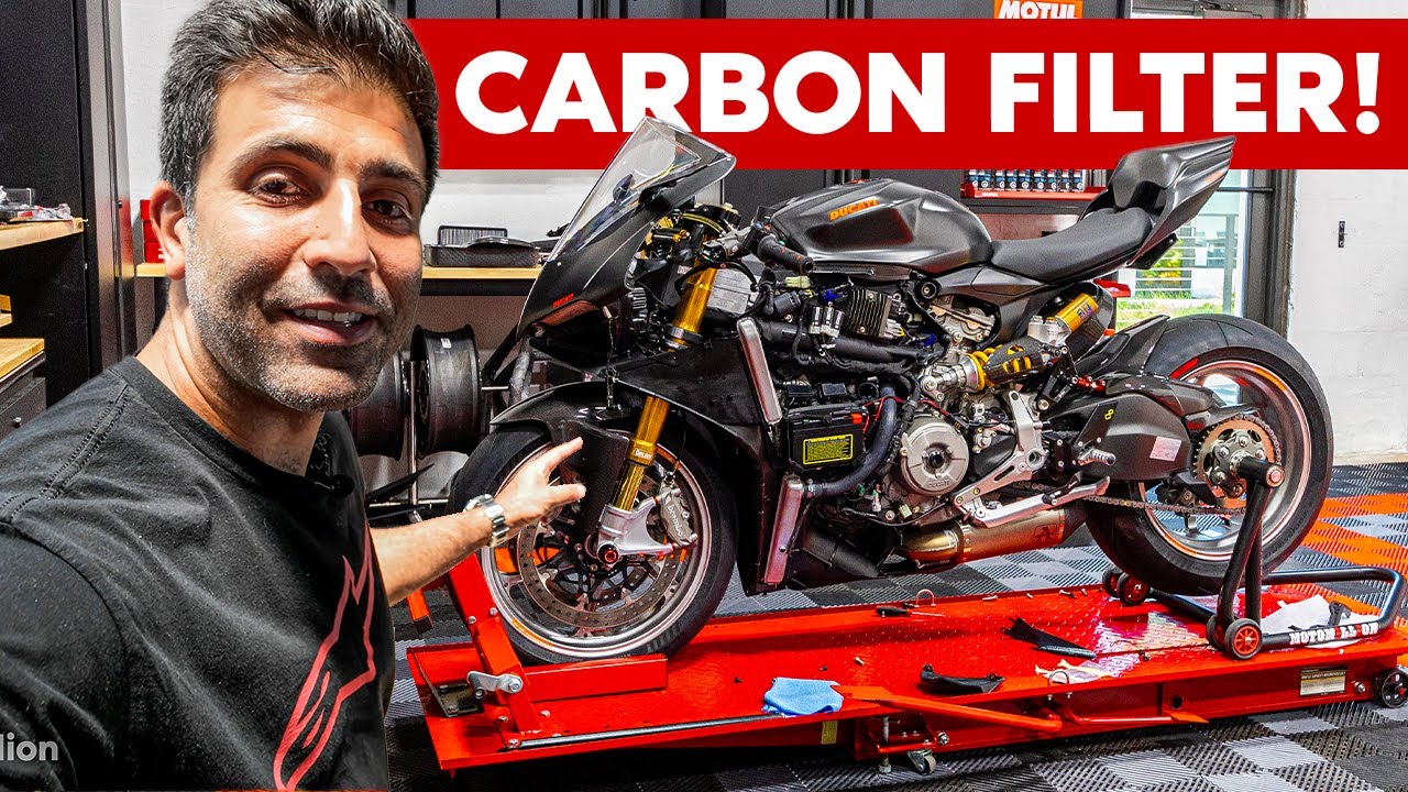 CARBON FIBER WSBK Air Filter for the Ducati Panigale V2?!