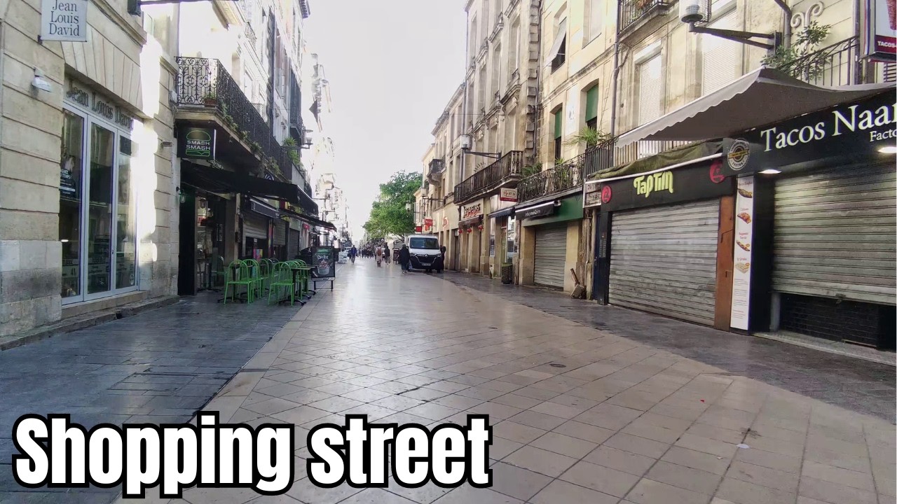 Walking in  Bordeaux - rue Sainte Catherine