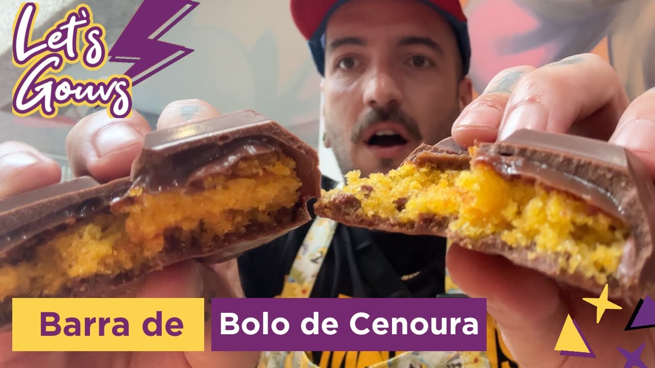 Barra de Chocolate com Bolo de Cenoura