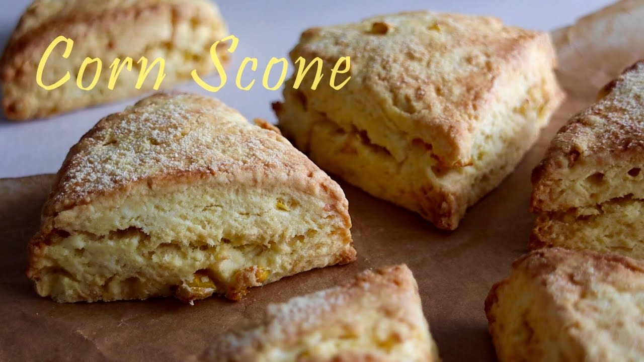 [ENG] 노계란! 옥수수 팡팡 터지는 스콘! 하다앳홈 스콘 시리즈!  Eggless Corn Scone