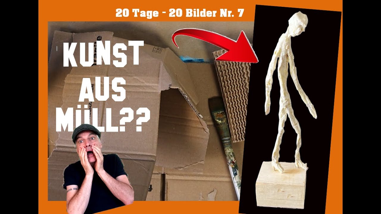Skulpturen aus Müll - gestalte super einfach deinen eigenen Giacometti💡✨| geniale Technik