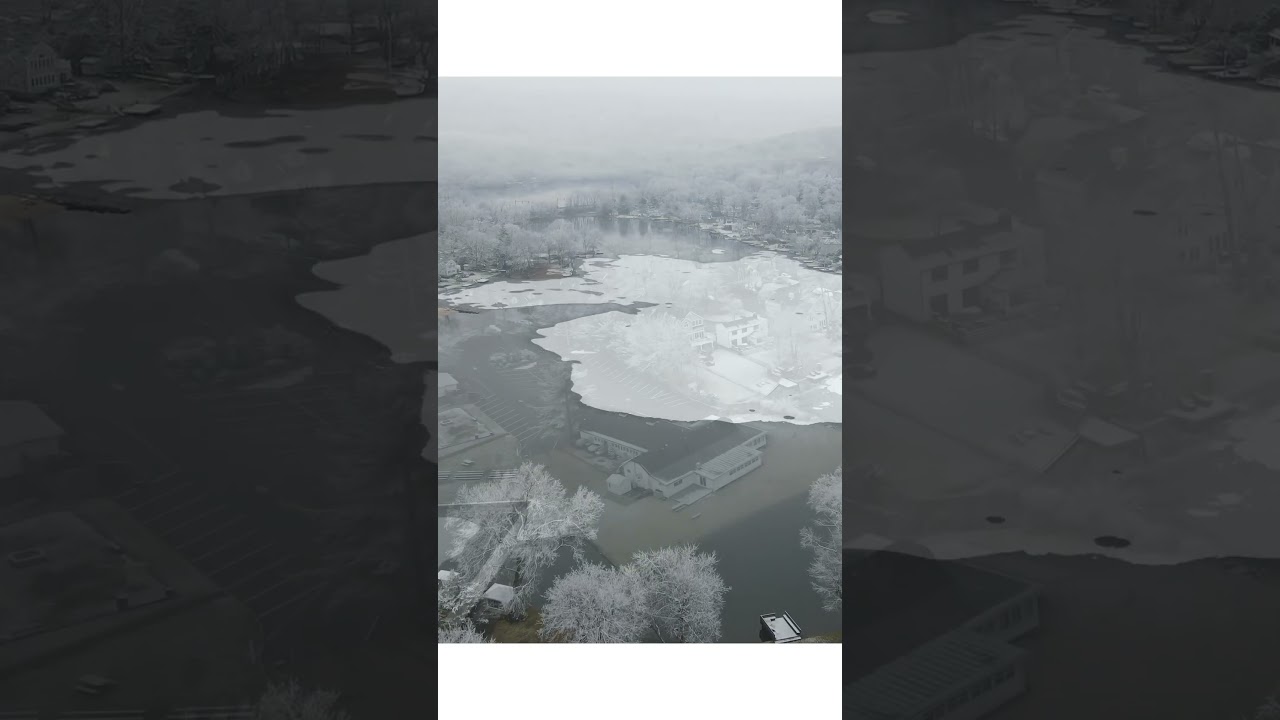 Indian Lake | Denville NJ | 07834 | Winter drone flyover of ILCC #denville #nj #newjersey