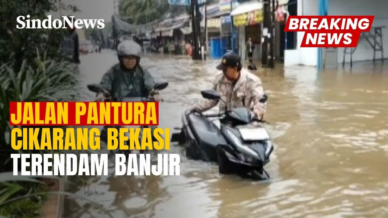 Jalan Pantura Cikarang–Bekasi Terendam Banjir Akibat Hujan Deras | Breaking News | 18/01