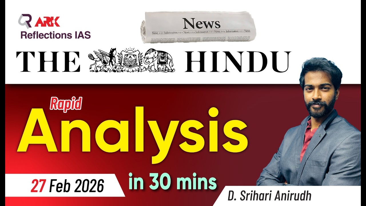 Today Current Affairs 27-02-2026 || Ark Reflections IAS