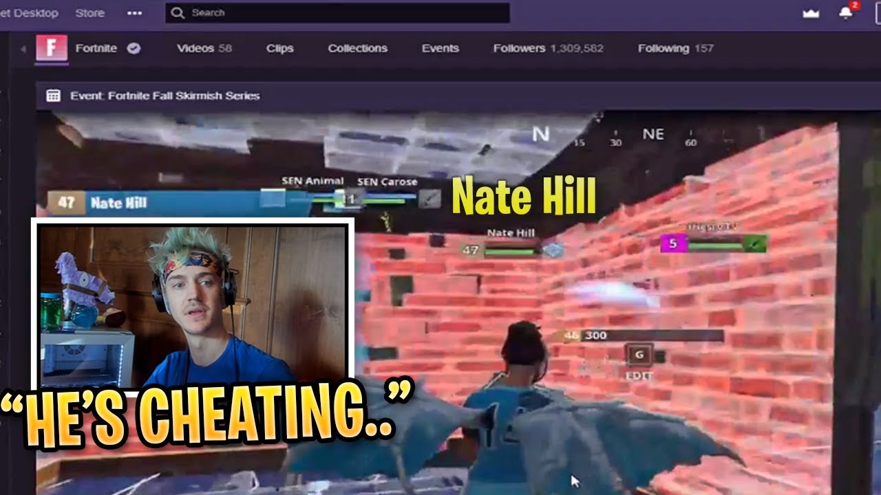 Ninja Reacts to Players CHEATING in $10,000,000 Tournament! (Fall Skirmish Week 1 Game 5)