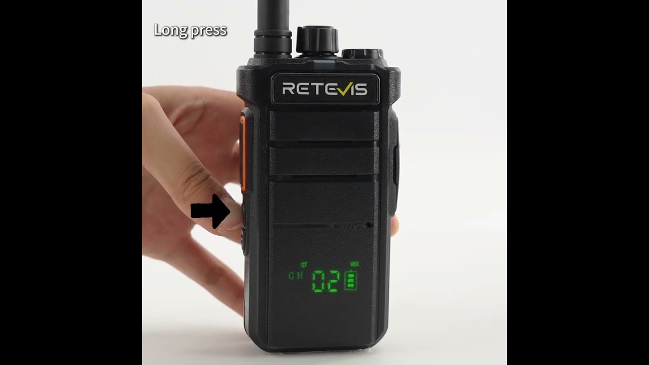RETEVIS RB26H (RB626H European version)GMRS Handheld Radio with Hidden Display