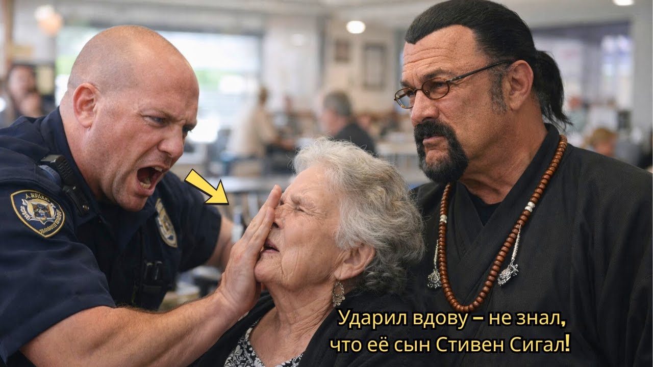 Хулиган ударил пожилую вдову в кафе — не зная, что её сын Стивен Сигал