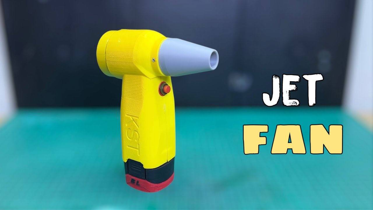 How To Make High Speed ​​Jet Fan From Server Fan Using 16.8V Drill Powered