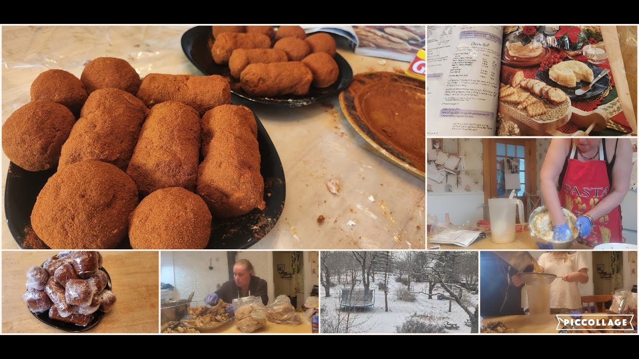 A Long Chit Chatting Cheese Log Making, Turkey Bone Pick'n Video.