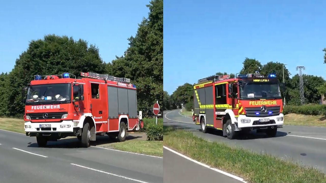 [Brandeinsatz auf der Autobahn🔥] Einsatzfahrten FF Hamminkeln zum Brandeinsatz