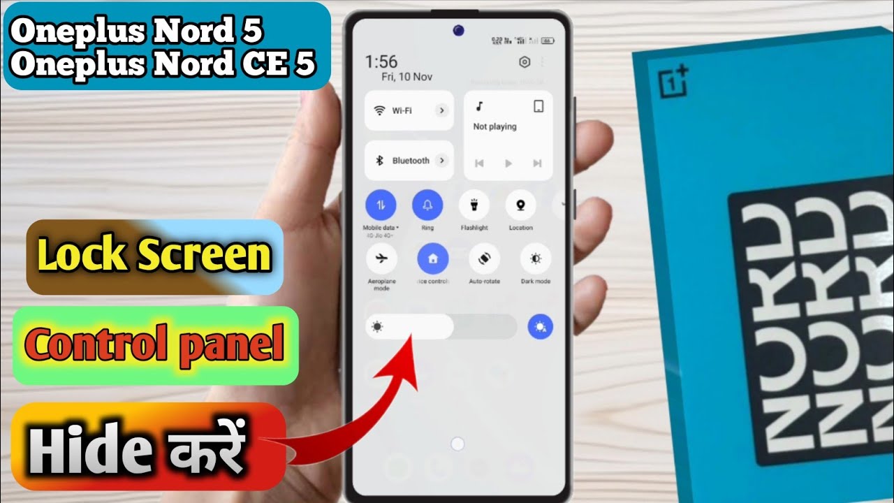 Oneplus nord 5 lock screen notification panel hide, Oneplus nord 5 notification bar off