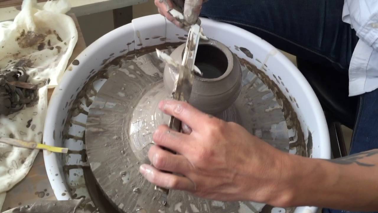 【ろくろ】ポットの作り方　HOW TO MAKE  A TEAPOT