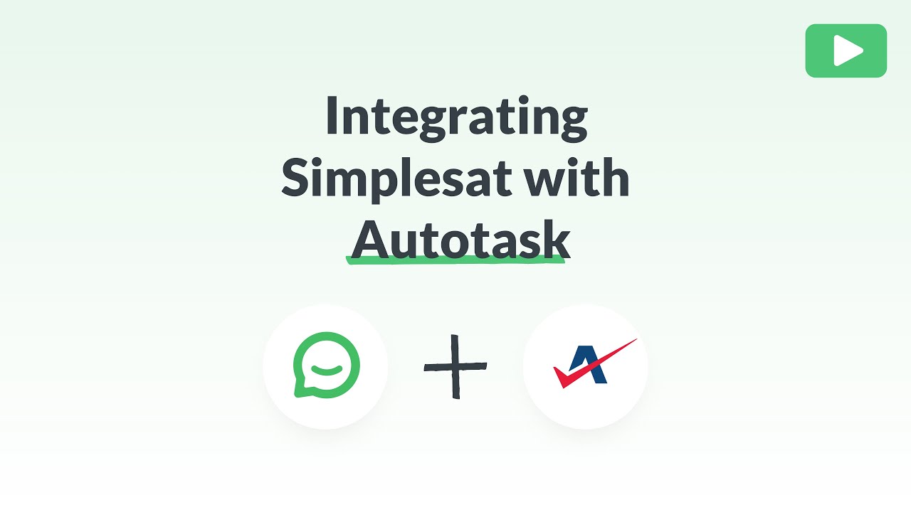 How Simplesat integrates with Autotask