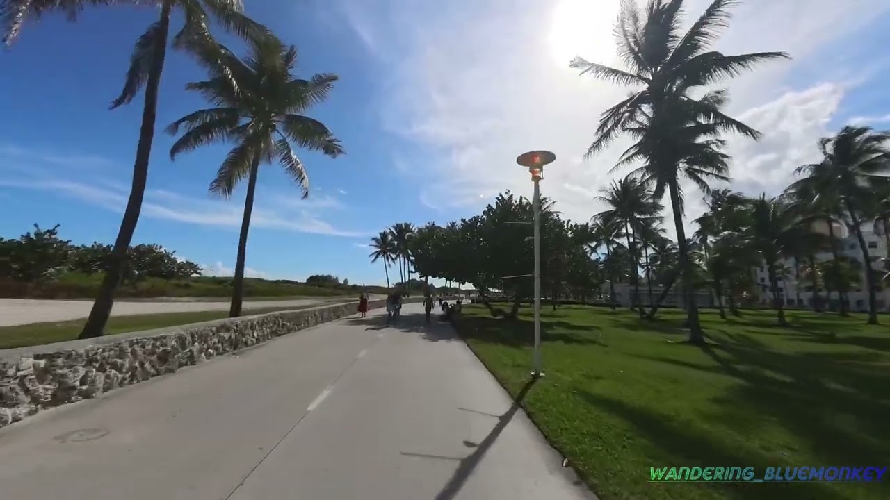 4K Insta 360 Single Lense Test , Miami Beach Board Walk December 2025