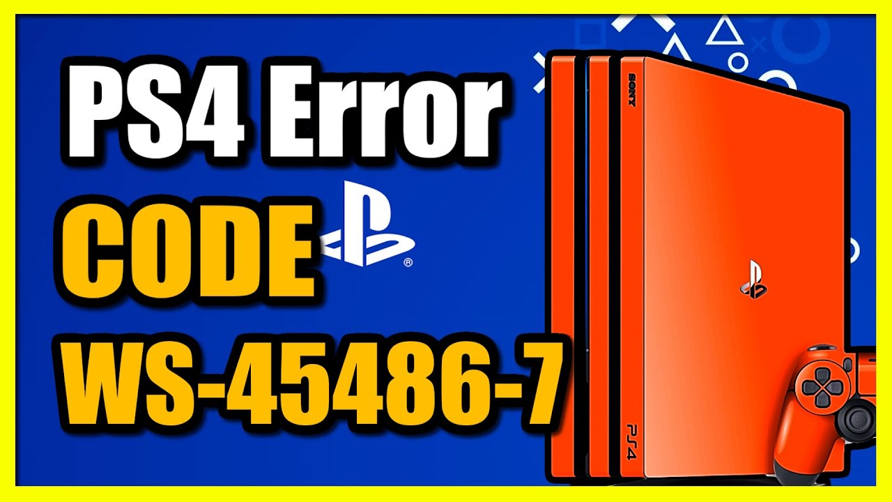Как исправить ошибку PS4 WS-45486-7 (простое руководство)