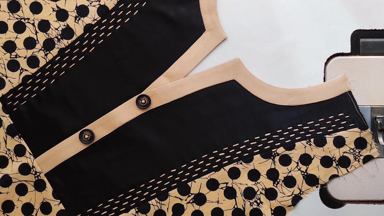Neckline For Kurtis || Round Neck With V Plackets