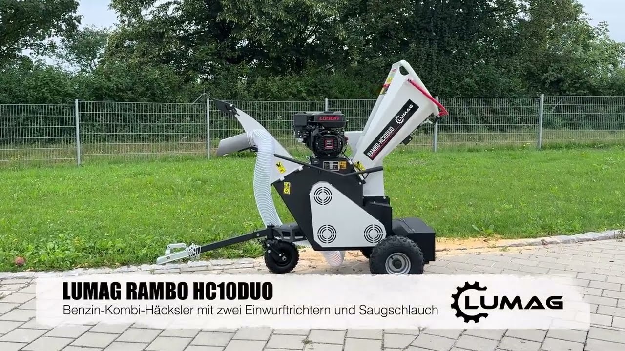 🌳 Kompakt & Vielseitig: Der Häcksler Rambo-HC10DUO 🌳