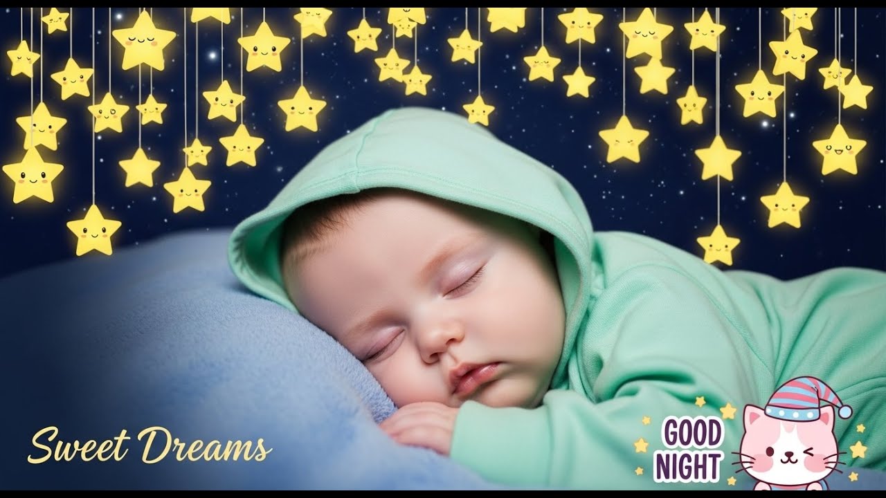 Relaxing Mozart Brahms Lullaby 🌙 Night Sleep Music 😴 Baby Calm 🎵 Deep Rest