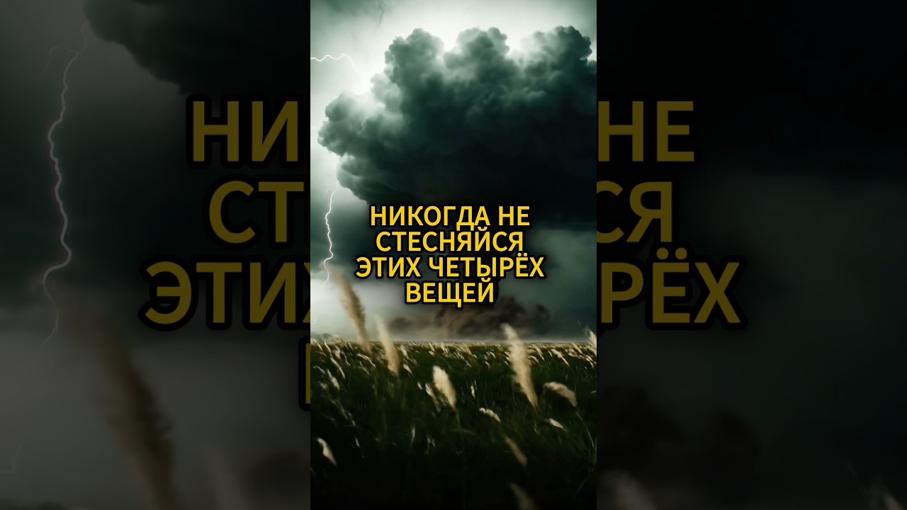 НИКОГДА НЕ СТЕСНЯЙСЯ ЭТИХ ЧЕТЫРЁХ ВЕЩЕЙ 