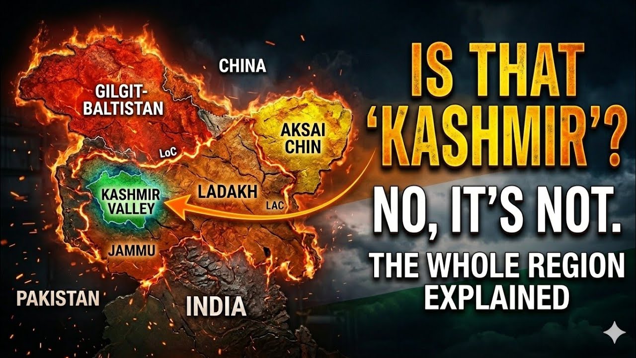 Kashmir Is NOT What You Think | Real Map Explained Telugu (3 Min)