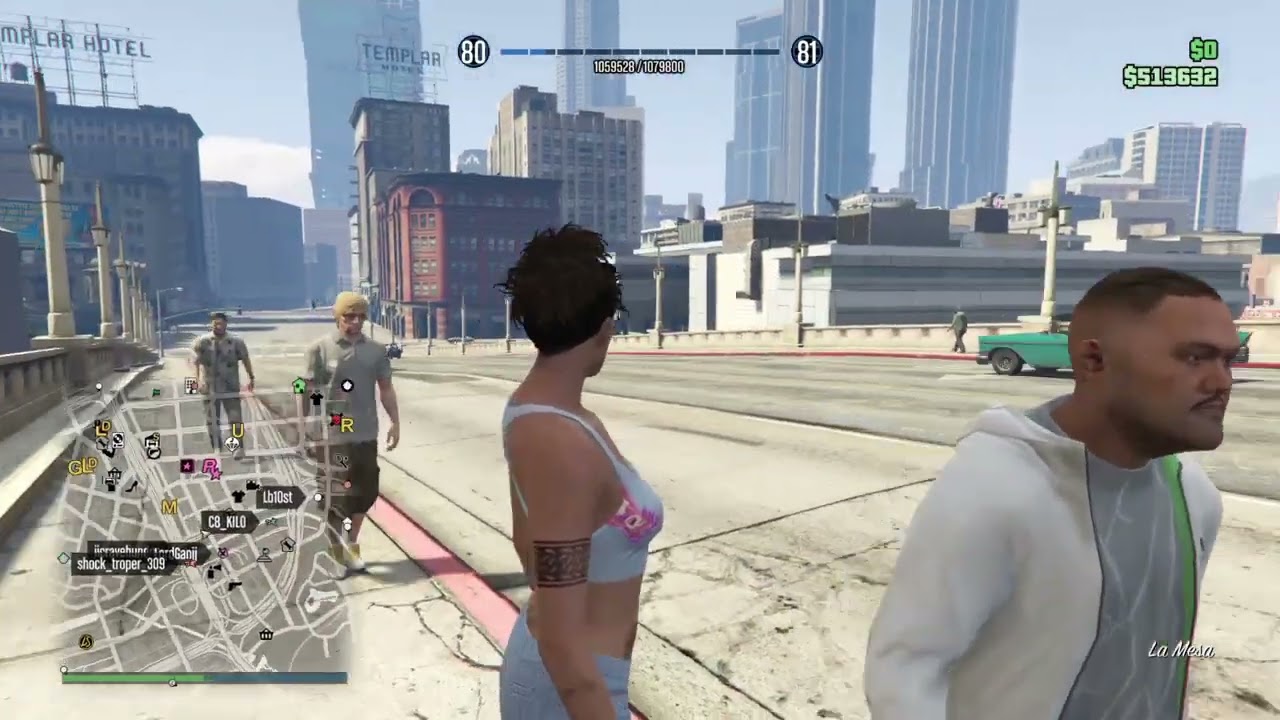 Grand Theft Auto V killing cop and people in the game