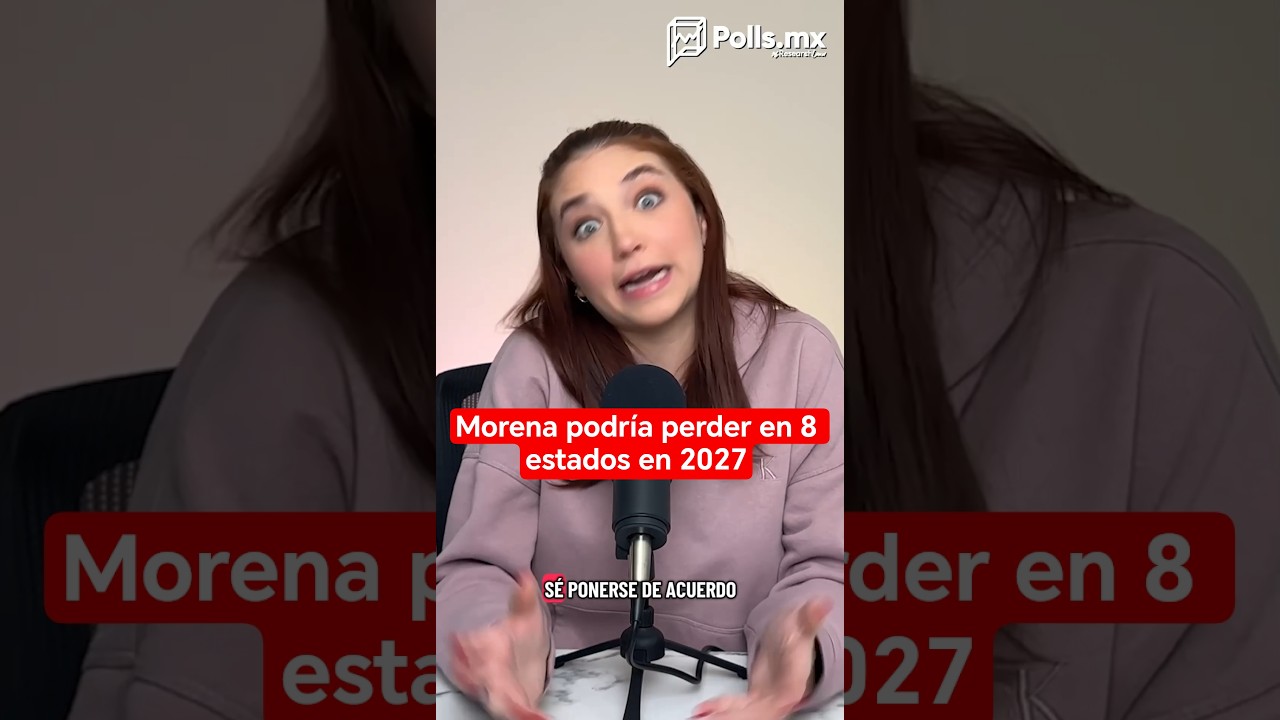 &iexcl;Malas noticias para Morena! Los 8 estados que  podr&iacute;a perder en 2027 #shorts #short