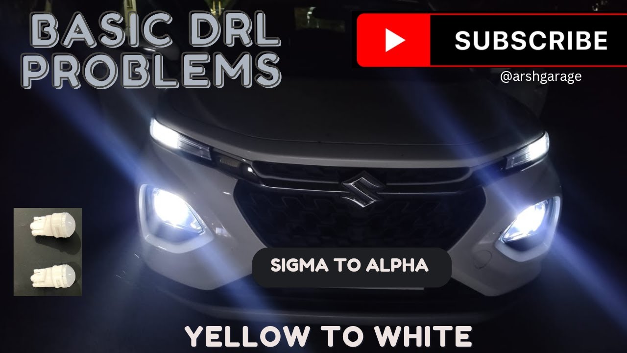 Maruti Suzuki Fronx Headlight | Maruti Suzuki Fronx DRL | DRL yellow to white #fronx #modification